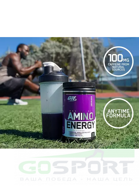 Аминокислоты Optimum Nutrition Essential Amino Energy 270 г, Арбуз Аминокислоты Optimum Nutrition Essential Amino Energy 270 г, Арбуз