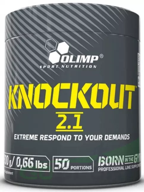 Предтреник в порошке OLIMP KNOCKOUT 2.1 300 г, Груша Предтреник в порошке OLIMP KNOCKOUT 2.1 300 г, Груша