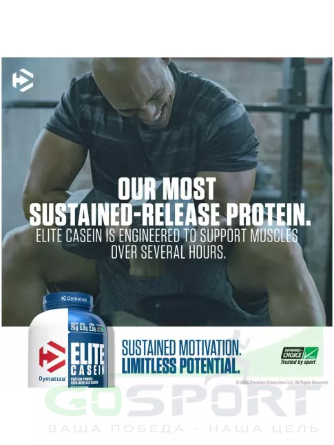 Казеиновый протеин Dymatize Elite Casein 1818 г, Булочка с корицей Казеиновый протеин Dymatize Elite Casein 1818 г, Булочка с корицей