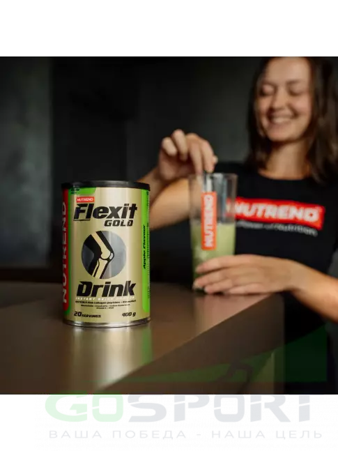Комплекс хондропротекторов NUTREND Flexit Gold Drink 2 x 400 г, Яблоко Комплекс хондропротекторов NUTREND Flexit Gold Drink 2 x 400 г, Яблоко