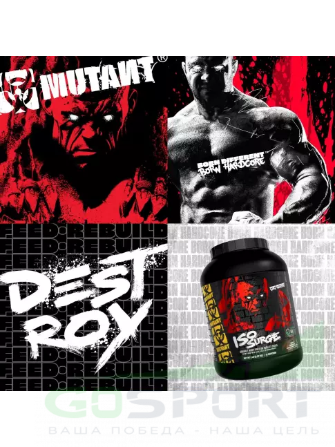 Изолят протеина Mutant Iso Surge 2270 г, Шоколад - Арахисовое Масло Изолят протеина Mutant Iso Surge 2270 г, Шоколад - Арахисовое Масло