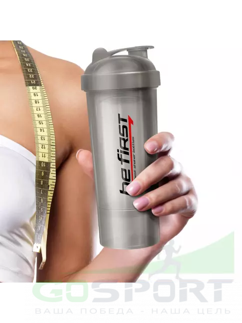 Шейкер 400 мл Be First Shaker Slim TS1349 350 мл 350 мл, Серый Шейкер 400 мл Be First Shaker Slim TS1349 350 мл 350 мл, Серый