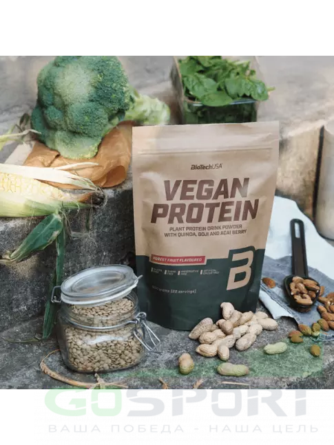 Протеин для веганов BioTechUSA Vegan Protein 500 г, Шоколад-корица Протеин для веганов BioTechUSA Vegan Protein 500 г, Шоколад-корица