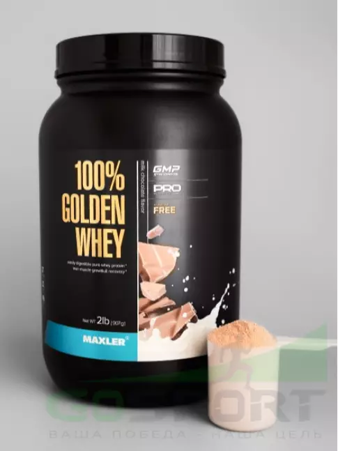 Сывороточный протеин MAXLER 100% Golden Whey 2270 г, Банановый крем Сывороточный протеин MAXLER 100% Golden Whey 2270 г, Банановый крем