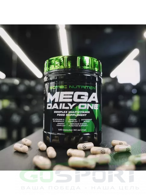 Витаминный комплекс Scitec Nutrition Mega Daily One 120 капсул Витаминный комплекс Scitec Nutrition Mega Daily One 120 капсул
