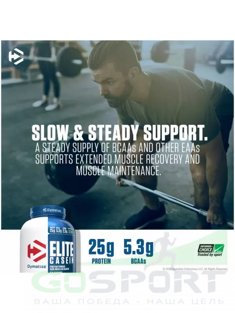 Казеиновый протеин Dymatize Elite Casein 1818 г, Булочка с корицей Казеиновый протеин Dymatize Elite Casein 1818 г, Булочка с корицей
