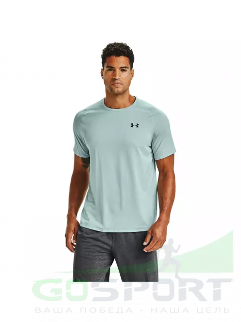 Футболка Under Armour Футболка Tech 2.0 SS Tee Голубой, 54-56 Футболка Under Armour Футболка Tech 2.0 SS Tee Голубой, 54-56