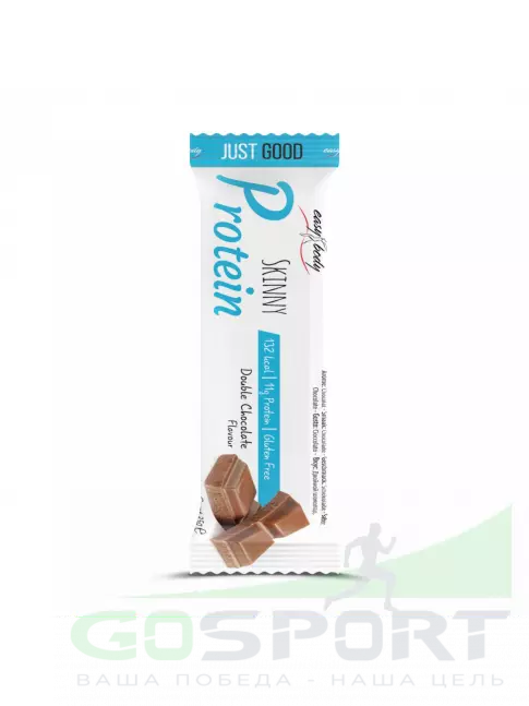 Протеиновый батончик QNT Easy Body PROTEIN Bar 35 г, Двойной шоколад Протеиновый батончик QNT Easy Body PROTEIN Bar 35 г, Двойной шоколад