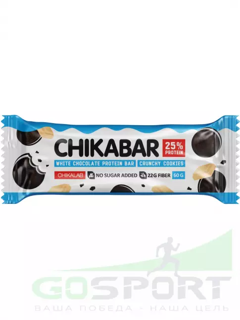 Протеиновый батончик Chikalab Chikabar 20 x 60 г, Хрустящее печенье Протеиновый батончик Chikalab Chikabar 20 x 60 г, Хрустящее печенье