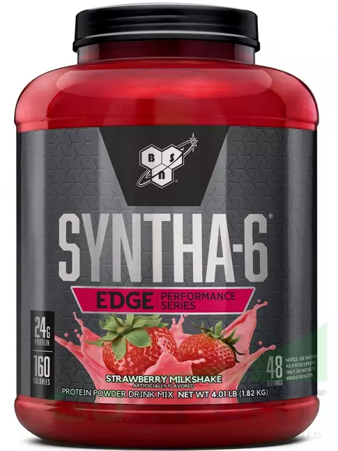 Комплексный протеин BSN SYNTHA-6 EDGE 1820 г, Молочный коктейль с клубникой Комплексный протеин BSN SYNTHA-6 EDGE 1820 г, Молочный коктейль с клубникой