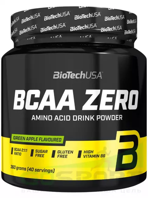 BCAA BioTechUSA BCAA Zero 2:1:1 360 г, Зеленое яблоко BCAA BioTechUSA BCAA Zero 2:1:1 360 г, Зеленое яблоко