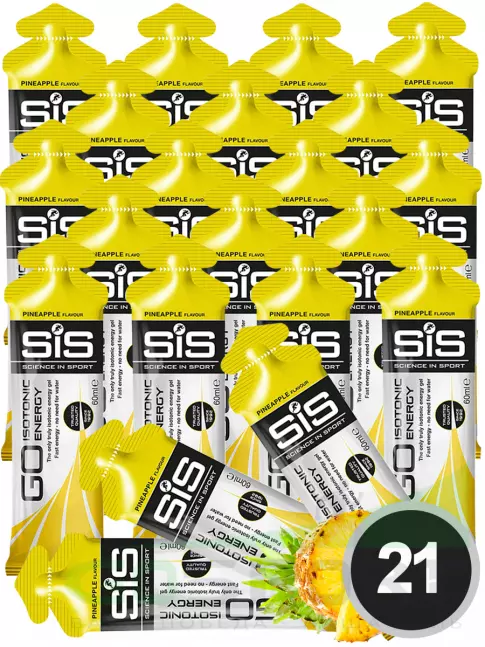 Гель питьевой SCIENCE IN SPORT (SiS) GO Isotonic Energy Gels 21 x 60 мл, Ананас
