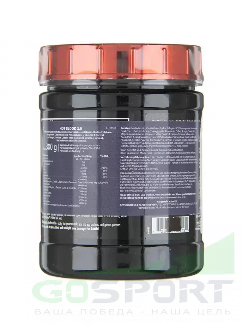 Предтреник в порошке Scitec Nutrition Hot Blood 3.0 300 г, Красный апельсин Предтреник в порошке Scitec Nutrition Hot Blood 3.0 300 г, Красный апельсин