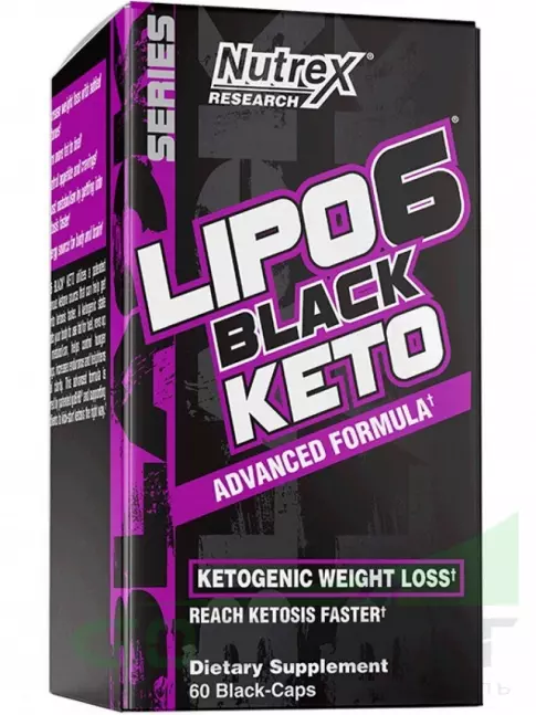 Термогеник Nutrex Lipo-6 Black Keto 60 капсул Термогеник Nutrex Lipo-6 Black Keto 60 капсул
