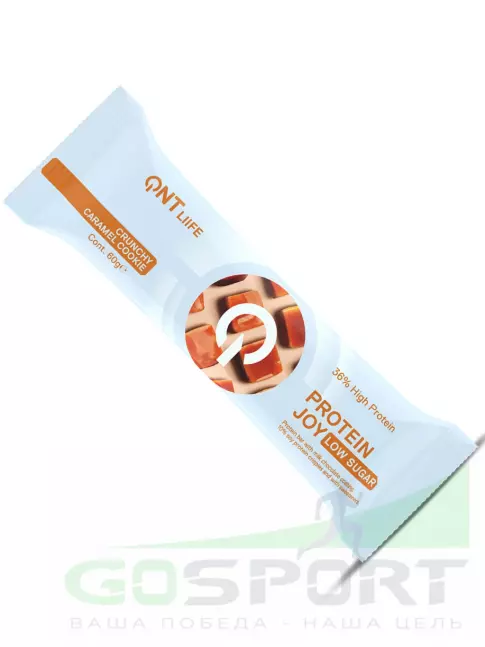 Протеиновый батончик QNT PROTEIN JOY BAR 12 x 60 г, Карамель Протеиновый батончик QNT PROTEIN JOY BAR 12 x 60 г, Карамель