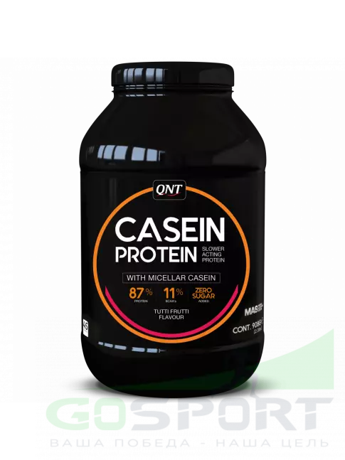 Казеиновый протеин QNT CASEIN PROTEIN 908 г, Тутти-Фрутти Казеиновый протеин QNT CASEIN PROTEIN 908 г, Тутти-Фрутти