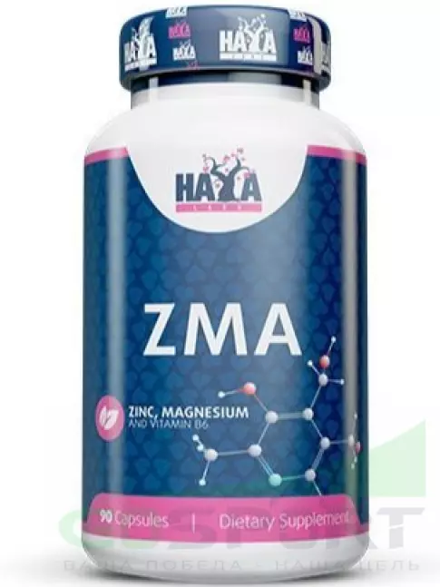 Магний+цинк+B6 Haya Labs ZMA 90 капсул Магний+цинк+B6 Haya Labs ZMA 90 капсул