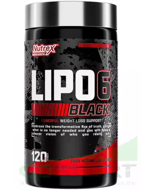 Жиросжигатель Nutrex Lipo-6 Black Powerful weight loss support 120 капсул Жиросжигатель Nutrex Lipo-6 Black Powerful weight loss support 120 капсул