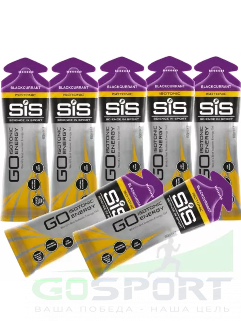 Гель питьевой SCIENCE IN SPORT (SiS) GO Isotonic Energy Gels 7 x 60 мл, Черная смородина Гель питьевой SCIENCE IN SPORT (SiS) GO Isotonic Energy Gels 7 x 60 мл, Черная смородина