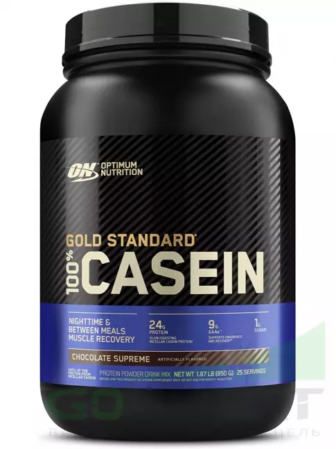 Казеиновый протеин Optimum Nutrition 100% Casein Gold Standard 850 г, Элитный шоколад