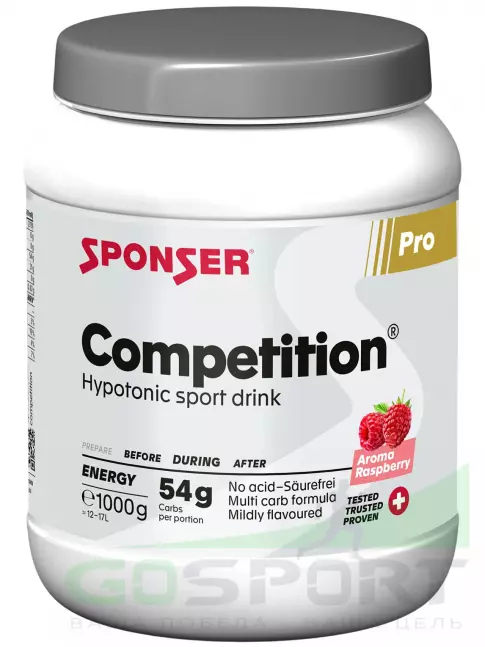 Изотоник SPONSER COMPETITION + 3 x LIQUID ENERGY PLUS 70 г 1000 г + 3 геля, Малина Изотоник SPONSER COMPETITION + 3 x LIQUID ENERGY PLUS 70 г 1000 г + 3 геля, Малина
