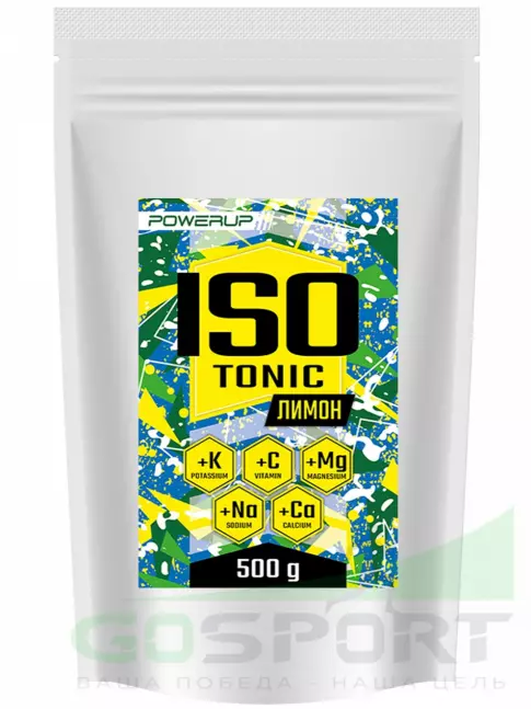 Изотоник Powerup Изотоник 500 г, Лимон Изотоник Powerup Изотоник 500 г, Лимон