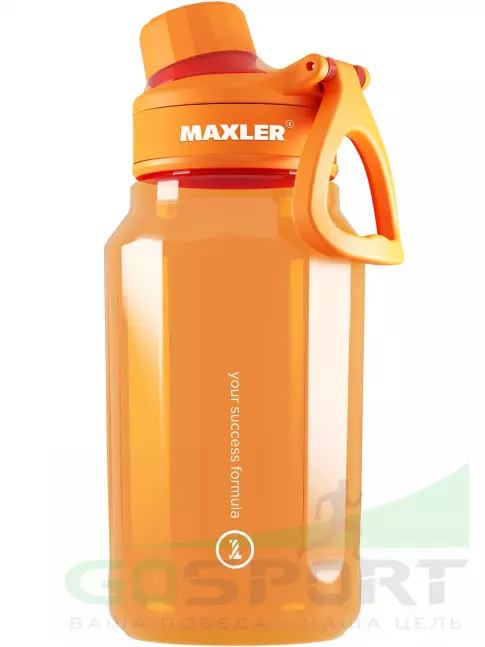 Шейкер 700 мл MAXLER Water Bottle Shake&Mix 750 мл, Оранжевый Шейкер 700 мл MAXLER Water Bottle Shake&Mix 750 мл, Оранжевый