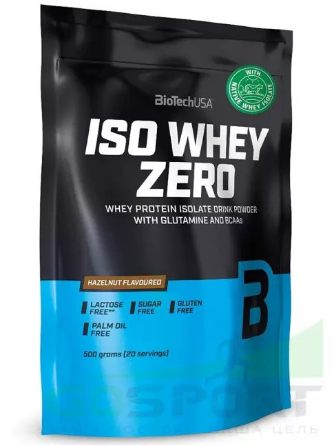 Изолят протеина BioTechUSA Iso Whey Zero 500 г, Лесной орех Изолят протеина BioTechUSA Iso Whey Zero 500 г, Лесной орех
