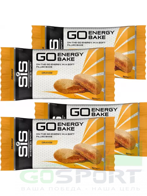 Энергетический батончик SCIENCE IN SPORT (SiS) GO Energy Bake 4 х 50 г, Апельсин Энергетический батончик SCIENCE IN SPORT (SiS) GO Energy Bake 4 х 50 г, Апельсин