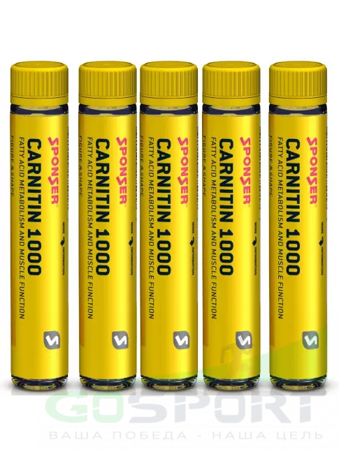 L-Карнитин жидкий SPONSER L-CARNITINE 1000 TRINKAMPULLE 5 x 25 мл, Персик L-Карнитин жидкий SPONSER L-CARNITINE 1000 TRINKAMPULLE 5 x 25 мл, Персик