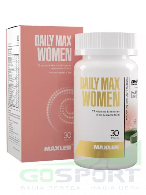 Витамины для женщин MAXLER Daily Max Women 30 таблеток Витамины для женщин MAXLER Daily Max Women 30 таблеток