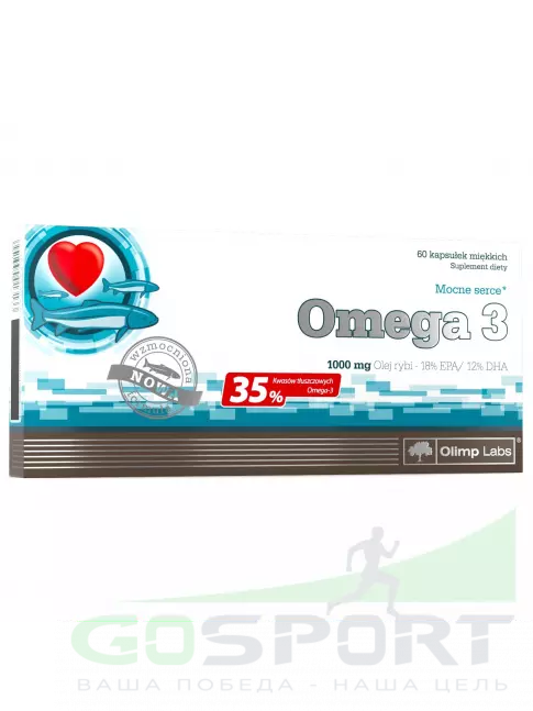 Омега-3 OLIMP OMEGA 3 (35%) 1000 mg 60 капсул Омега-3 OLIMP OMEGA 3 (35%) 1000 mg 60 капсул
