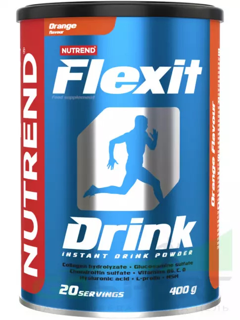 Комплекс хондропротекторов NUTREND Flexit Drink 2 x 400 г, Апельсин Комплекс хондропротекторов NUTREND Flexit Drink 2 x 400 г, Апельсин