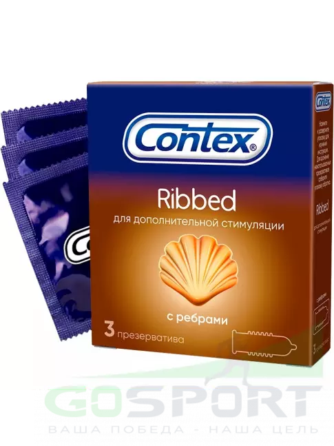 Презервативы Contex Ribbed 3 штуки Презервативы Contex Ribbed 3 штуки
