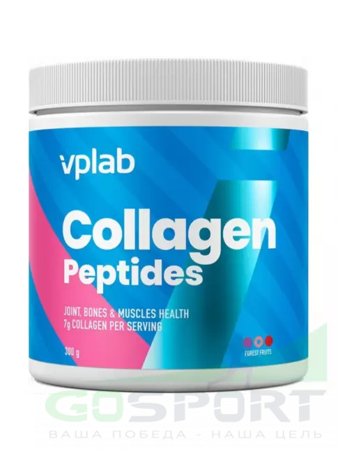 Коллаген гидролизованный VP Laboratory Collagen Peptides 300 г, Лесные ягоды Коллаген гидролизованный VP Laboratory Collagen Peptides 300 г, Лесные ягоды