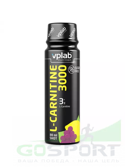 L-Карнитин жидкий VP Laboratory L-Carnitine 3000 Shot 80 мл, Виноград L-Карнитин жидкий VP Laboratory L-Carnitine 3000 Shot 80 мл, Виноград