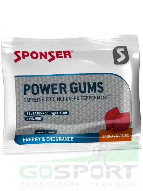 Конфетки SPONSER RED POWER GUMS + кофеин 150mg 20 упак. по 10 конфет, Фруктовый микс Конфетки SPONSER RED POWER GUMS + кофеин 150mg 20 упак. по 10 конфет, Фруктовый микс