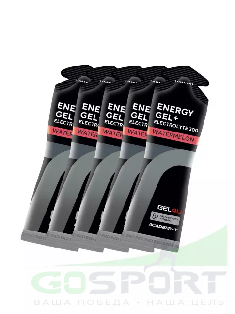 Гель питьевой GEL4U Energy Gel MIX5 5 x 60 г, Арбуз