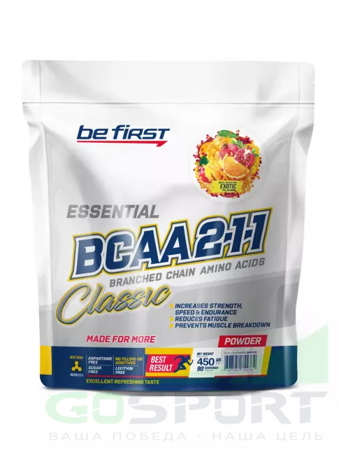 BCAA Be First BCAA Classic 450 г, Экзотик BCAA Be First BCAA Classic 450 г, Экзотик