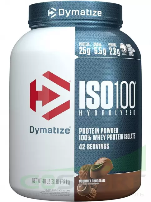 Изолят протеина Dymatize ISO100 Hydrolyzed 1370 г, Шоколад Изолят протеина Dymatize ISO100 Hydrolyzed 1370 г, Шоколад