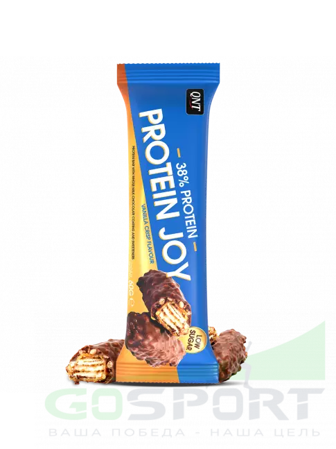 Протеиновый батончик QNT PROTEIN JOY BAR 60 г, Хрустящий ванильный лед Протеиновый батончик QNT PROTEIN JOY BAR 60 г, Хрустящий ванильный лед
