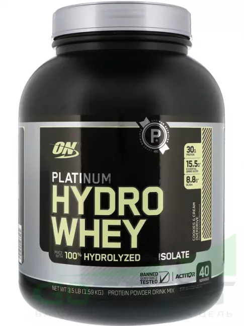 Изолят протеина Optimum Nutrition Platinum Hydro Whey 1590 г, Печенье с Кремом