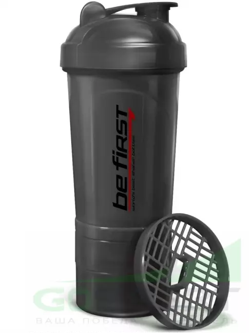 Шейкер 600 мл Be First Shaker 3in1 TS1352 500 мл, Серый Шейкер 600 мл Be First Shaker 3in1 TS1352 500 мл, Серый