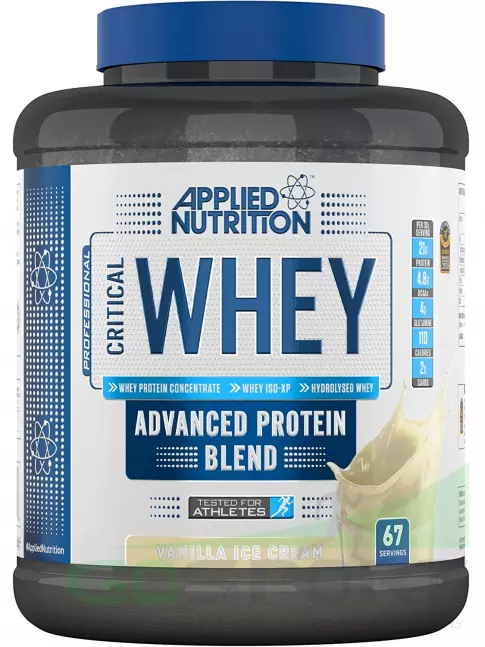 Сывороточный протеин APPLIED NUTRITION CRITICAL Whey 2000 г, Ванильное мороженое Сывороточный протеин APPLIED NUTRITION CRITICAL Whey 2000 г, Ванильное мороженое