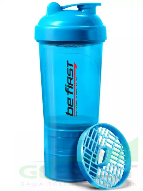 Шейкер 600 мл Be First Shaker 3in1 TS1352 500 мл, Синий Шейкер 600 мл Be First Shaker 3in1 TS1352 500 мл, Синий