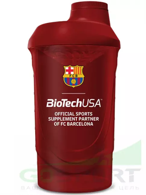 Шейкер 600 мл BioTechUSA Шейкер FC Barcelona 600 мл, Красный Шейкер 600 мл BioTechUSA Шейкер FC Barcelona 600 мл, Красный