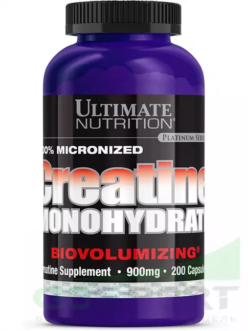 Микронизированный креатин Ultimate Nutrition Micronized Creatine Monohydrate 200 капсул Микронизированный креатин Ultimate Nutrition Micronized Creatine Monohydrate 200 капсул