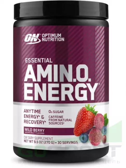 Аминокислоты Optimum Nutrition Essential Amino Energy 270 г, Лесная ягода Аминокислоты Optimum Nutrition Essential Amino Energy 270 г, Лесная ягода
