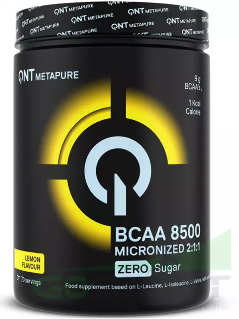 BCAA QNT BCAA 8500 Powder 2:1:1 350 г, Лимон BCAA QNT BCAA 8500 Powder 2:1:1 350 г, Лимон