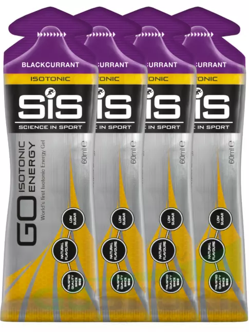 Гель питьевой SCIENCE IN SPORT (SiS) GO Isotonic Energy Gels 4 x 60 мл, Черная смородина Гель питьевой SCIENCE IN SPORT (SiS) GO Isotonic Energy Gels 4 x 60 мл, Черная смородина